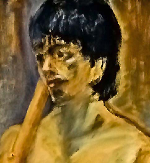 portrait of a man with black hair